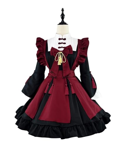 メイド服 制服 コスプレ衣装 ワンピース+蝶ネクタイ 赤 2XL コスプレ 仮装 変装衣装 メイド服 xl」の人気商品一覧 | 安い